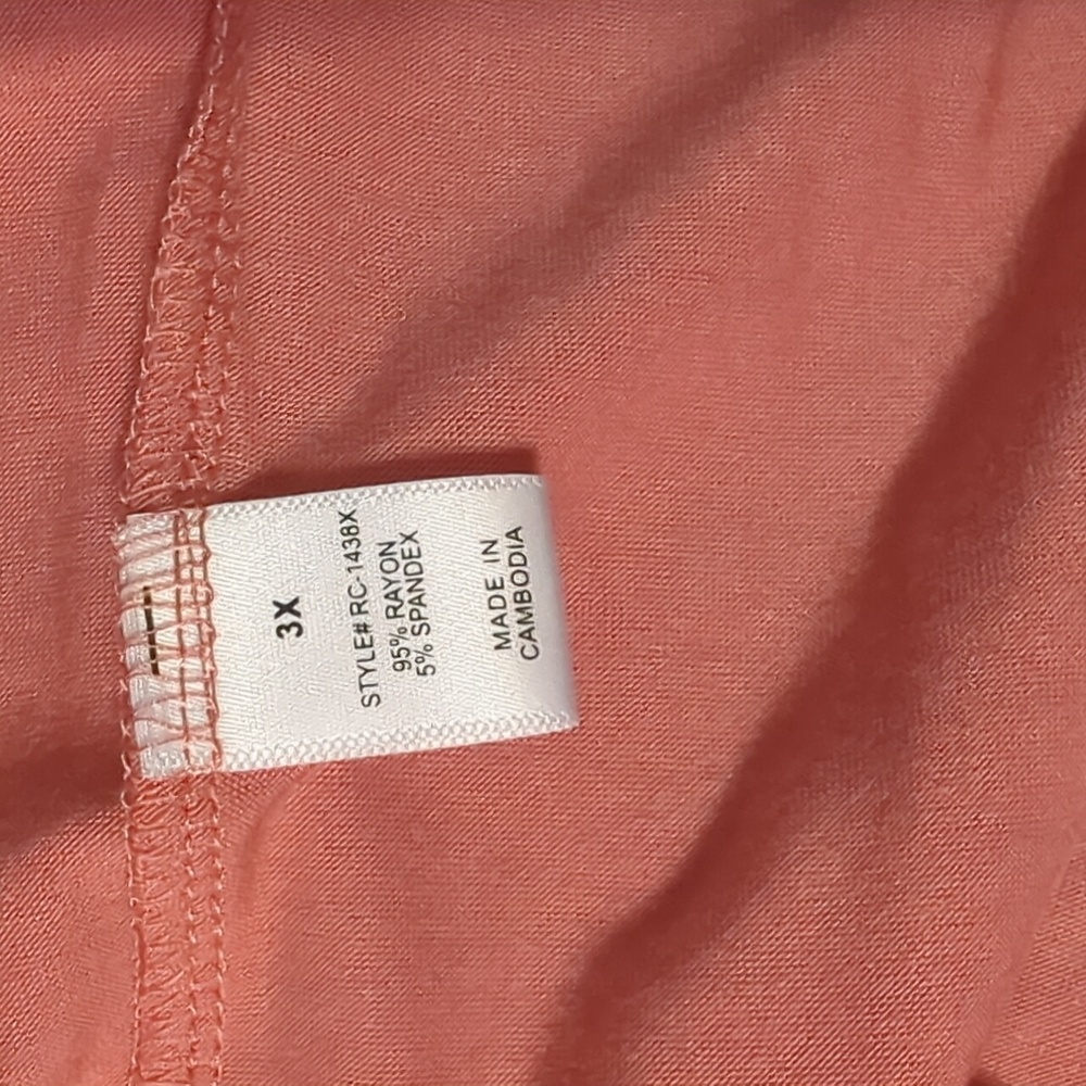 Zenana Outfitters Peach Sleeveless Cardigan Duster NWT - Picture 5 of 5
